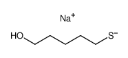 5-mercapto-pentan-1-ol; sodium salt Structure