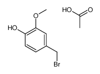 acetic acid,4-(bromomethyl)-2-methoxyphenol结构式