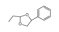 (2R,4S)-2-ethyl-4-phenyl-1,3-dioxolane结构式