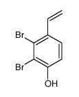 2,3-dibromo-4-ethenylphenol Structure