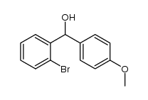 2-bromo-α-(4-methoxyphenyl)benzyl alcohol结构式