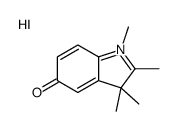 5-hydroxy-1,2,3,3-tetramethyl-3H-indolium iodide structure