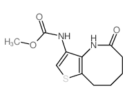 Carbamic acid,(4,5,6,7,8,9-hexahydro-5-oxothieno[3,2-b]azocin-3-yl)-, methyl ester (9CI) Structure