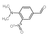 4-(二甲氨基)-3-硝基苯甲醛结构式