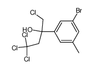 3-bromo-α-(chloromethyl)-5-methyl-α-(2,2,2-trichloroethyl)benzenemethanol Structure