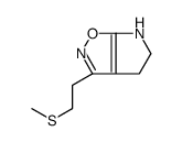 4H-Pyrrolo[3,2-d]isoxazole,5,6-dihydro-3-[2-(methylthio)ethyl]-(9CI)结构式