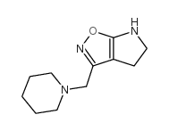 4H-Pyrrolo[3,2-d]isoxazole,5,6-dihydro-3-(1-piperidinylmethyl)-(9CI) structure