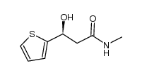 (3S)-3-hydroxy-N-methyl-3-(thien-2-yl)propionamide结构式