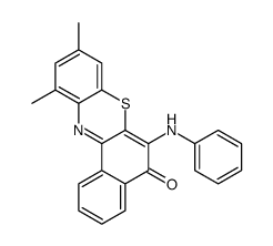 6-anilino-9,11-dimethylbenzo[a]phenothiazin-5-one结构式
