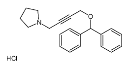 1-(4-benzhydryloxybut-2-ynyl)pyrrolidine,hydrochloride Structure