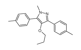 1-methyl-3,5-bis(4-methylphenyl)-4-propoxypyrazole Structure