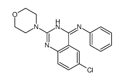 6-chloro-2-morpholin-4-yl-N-phenylquinazolin-4-amine结构式