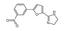 2-[5-(3-nitrophenyl)furan-2-yl]-4,5-dihydro-1H-imidazole Structure