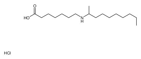 7-(decan-2-ylamino)heptanoic acid,hydrochloride结构式