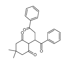 2-(1-Benzoyl-3-oxo-3-phenyl-propyl)-5,5-dimethyl-cyclohexane-1,3-dione Structure