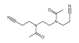 N-[2-[acetyl(2-cyanoethyl)amino]ethyl]-N-(2-cyanoethyl)acetamide Structure