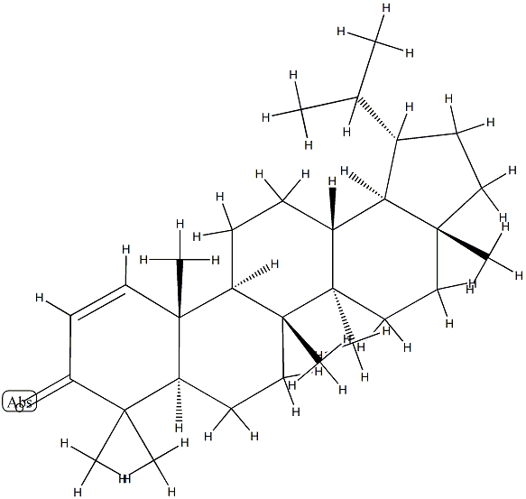 (+)-Lupa-1-ene-3-one structure