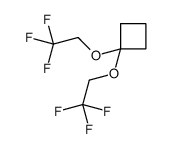 1,1-bis(2,2,2-trifluoroethoxy)cyclobutane结构式