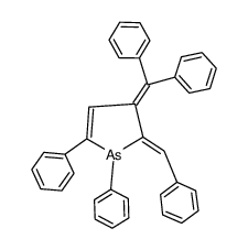 3-benzhydrylidene-2-(Z)-benzylidene-1,5-diphenyl-2,3-dihydro-1H-arsole Structure