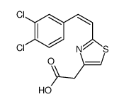 2-[2-[2-(3,4-dichlorophenyl)ethenyl]-1,3-thiazol-4-yl]acetic acid结构式