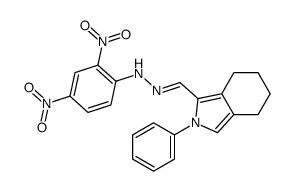4,5,6,7-Tetrahydro-2-phenyl-2H-isoindole-1-carbaldehyde 2,4-dinitrophenyl hydrazone结构式