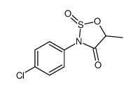 3-(4-chlorophenyl)-5-methyl-2-oxooxathiazolidin-4-one Structure