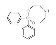 4H-1,3,6,2-Dioxazastannocine, tetrahydro-2,2-diphenyl- Structure