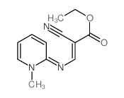 2-Propenoic acid,2-cyano-3-[(1-methyl-2(1H)-pyridinylidene)amino]-, ethyl ester结构式