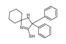3,3-diphenyl-1,4-diazaspiro[4.5]decane-2-thione结构式