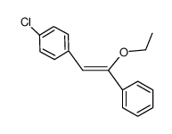 2-(p-Chlorphenyl)-1-ethoxy-1-phenylethen结构式