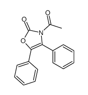 3-acetyl-4,5-diphenyl-1,3-oxazol-2-one Structure