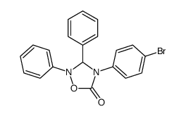 4-(4-bromophenyl)-2,3-diphenyl-1,2,4-oxadiazolidin-5-one结构式