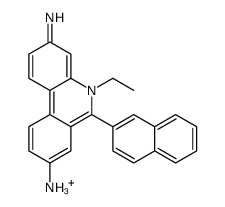 5-ethyl-6-naphthalen-2-yl-phenanthridine-3,8-diamine structure