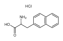 2-amino-3-(naphthalen-2-yl)propanoic acid hydrochloride结构式