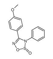 4-(4-methoxy-phenyl)-3-phenyl-3H-[1,2,3,5]oxathiadiazole 2-oxide结构式