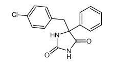 5-(4-chloro-benzyl)-5-phenyl-imidazolidine-2,4-dione结构式