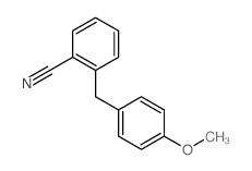 Benzonitrile,2-[(4-methoxyphenyl)methyl]- structure