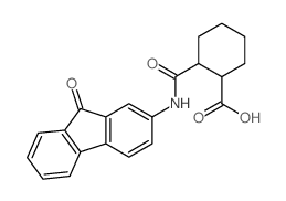2-[(9-oxofluoren-2-yl)carbamoyl]cyclohexane-1-carboxylic acid结构式