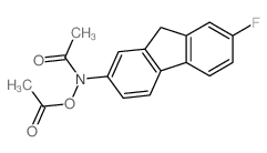 [acetyl-(7-fluoro-9H-fluoren-2-yl)amino] acetate structure