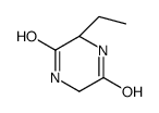 (3S)-3-ethylpiperazine-2,5-dione结构式