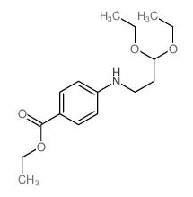 ethyl 4-(3,3-diethoxypropylamino)benzoate结构式