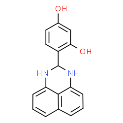 4-(2,3-Dihydro-1H-perimidin-2-yl)-benzene-1,3-diol structure