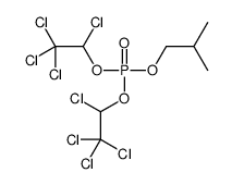 2-methylpropyl bis(1,2,2,2-tetrachloroethyl) phosphate结构式