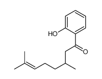1-(2-hydroxyphenyl)-3,7-dimethyloct-6-en-1-one结构式