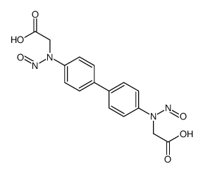 2-[4-[4-[carboxymethyl(nitroso)amino]phenyl]-N-nitrosoanilino]acetic acid Structure
