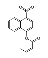 (4-nitronaphthalen-1-yl) but-2-enoate结构式