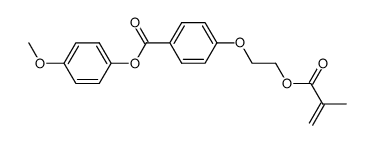 p-methoxyphenyl p-methacryloyloxyethoxybenzoate结构式