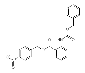 (4-nitrophenyl)methyl 2-phenylmethoxycarbonylaminobenzoate结构式