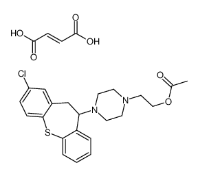 (E)-but-2-enedioic acid,2-[4-(3-chloro-5,6-dihydrobenzo[b][1]benzothiepin-6-yl)piperazin-1-yl]ethyl acetate Structure
