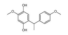 2-methoxy-5-[1-(4-methoxyphenyl)ethyl]benzene-1,4-diol结构式